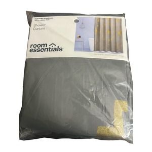 Room essentials Shower Curtain Celestial metallic 72x72 in